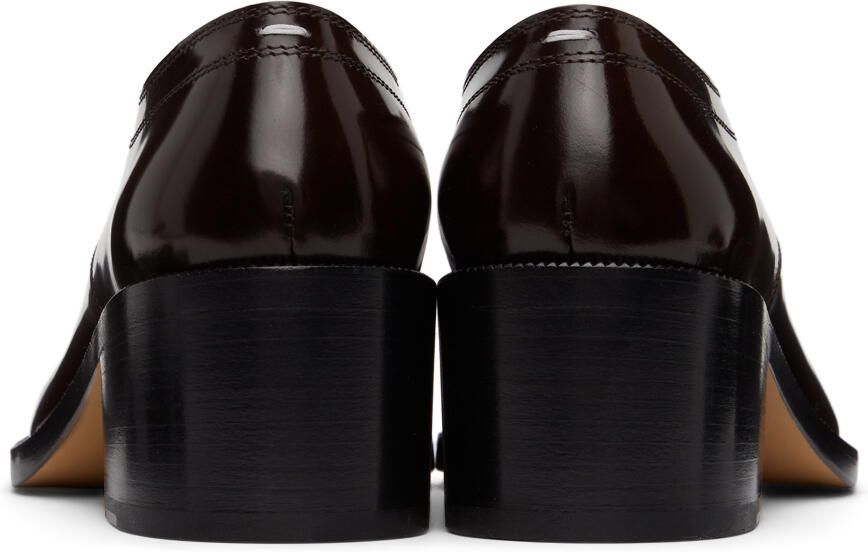 Maison Margiela Brown Tabi Lace-Up Heels - Picture 2