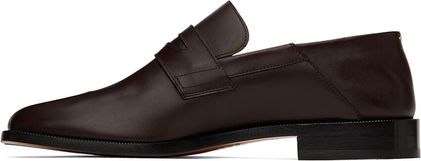 Maison Margiela Brown Tabi Loafers - Picture 4