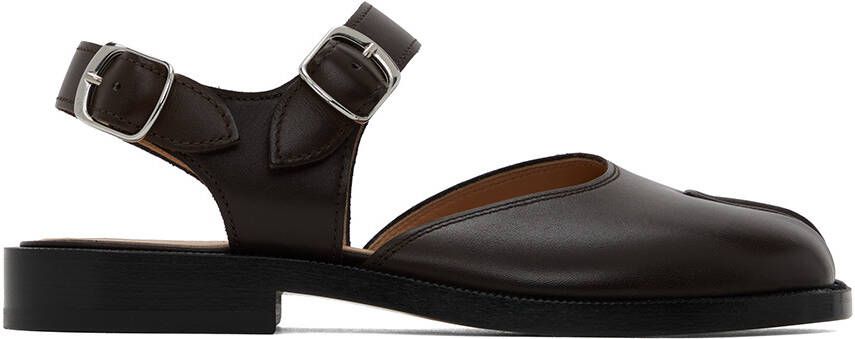 Maison Margiela Brown Tabi Sandals - Picture 6