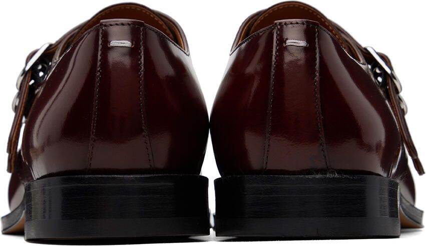 Maison Margiela Burgundy Double Monk Loafers
