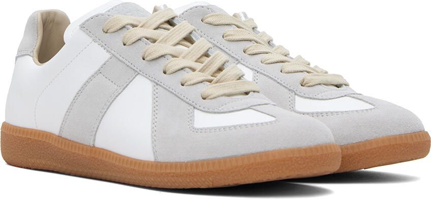 Maison Margiela Off-White & Gray Replica Sneakers - Picture 2