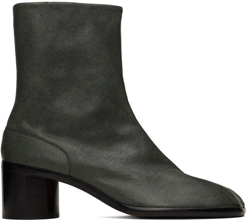 Maison Margiela Gray Tabi Chelsea Boots - Picture 5