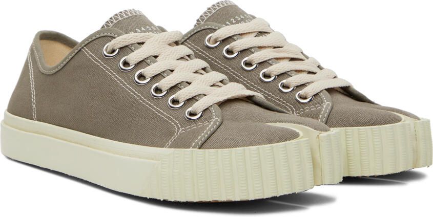 Maison Margiela Gray Tabi Sneakers - Picture 2