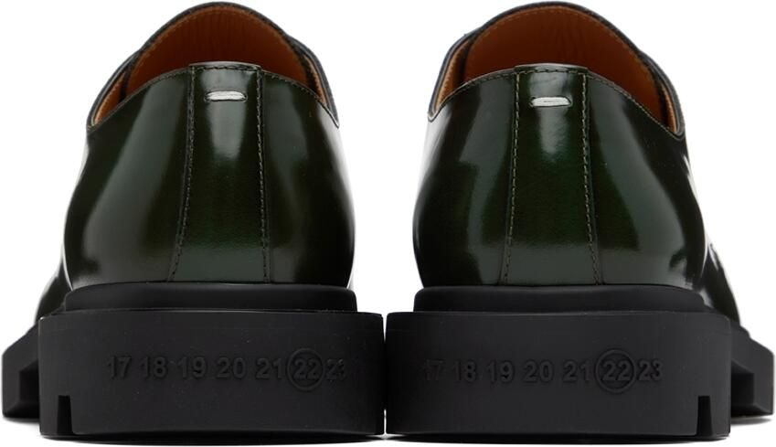 Maison Margiela Green Cleated Sole Derbys