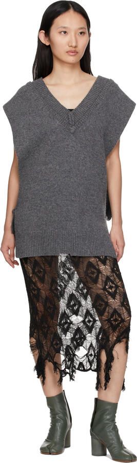 Maison Margiela Green Tabi Ankle Boots - Picture 3