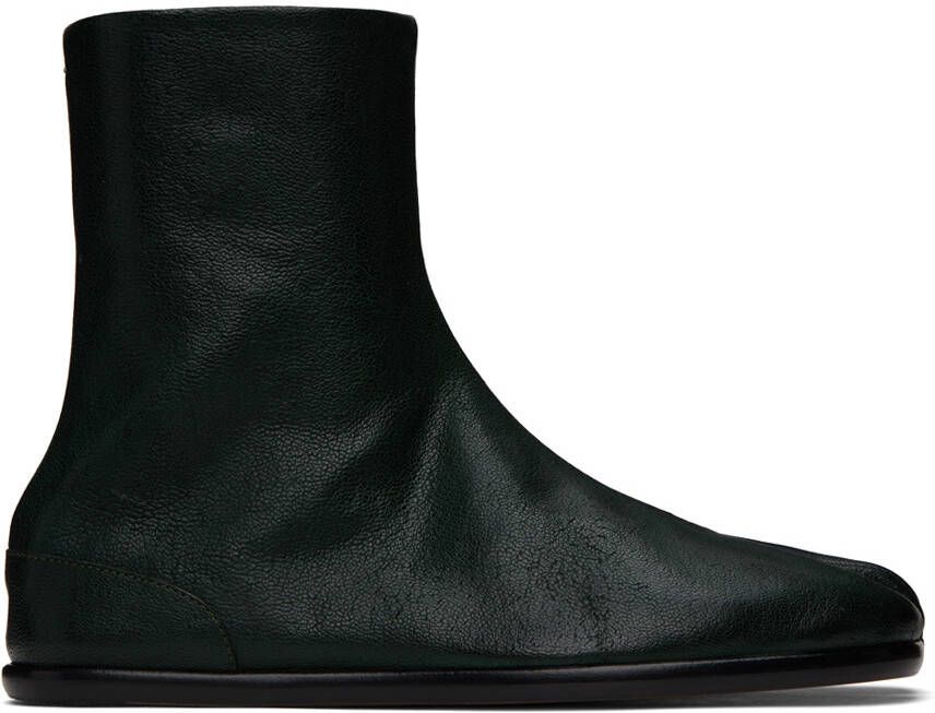 Maison Margiela Green Tabi Boots - Picture 5