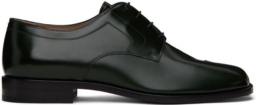 Maison Margiela Green Tabi Derbys - Picture 4