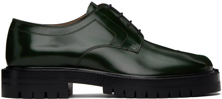 Maison Margiela Green Tabi Derbys - Picture 5