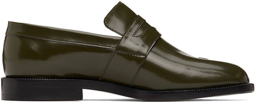 Maison Margiela Green Tabi Loafers