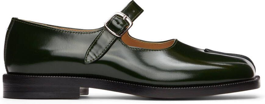 Maison Margiela Green Tabi Mary-Jane Oxfords - Picture 4