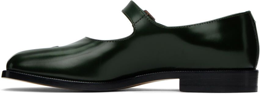 Maison Margiela Green Tabi Mary-Jane Oxfords - Picture 3