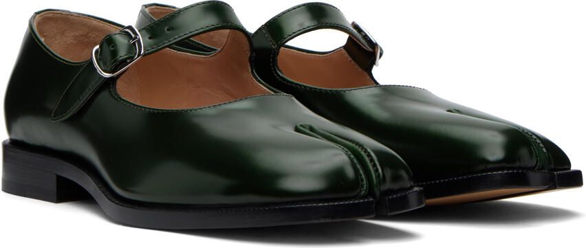 Maison Margiela Green Tabi Mary-Jane Oxfords - Picture 2