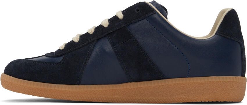Maison Margiela Navy Replica Sneakers - Picture 3