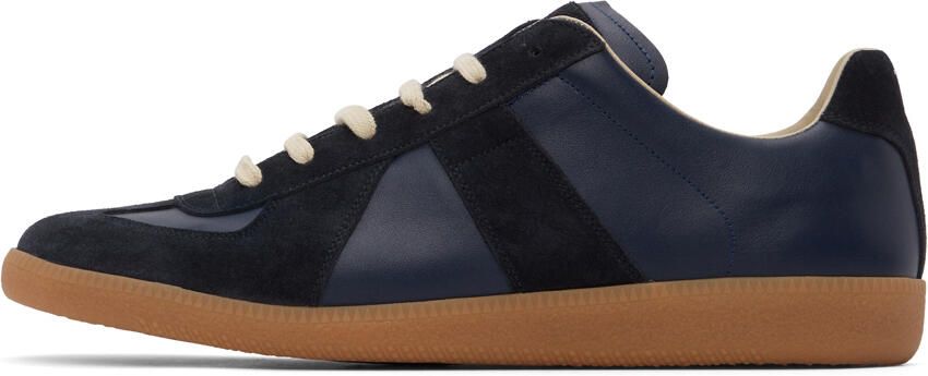 Maison Margiela Navy Replica Sneakers - Picture 4