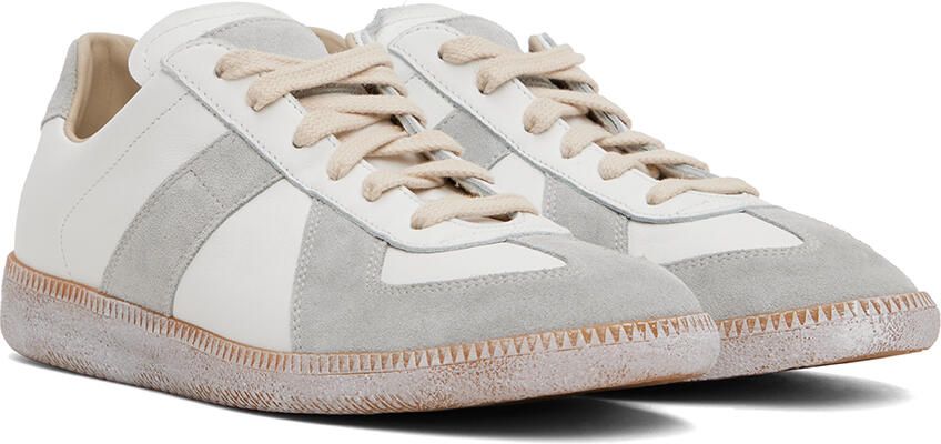 Maison Margiela Off-White & Gray Replica Sneakers - Picture 2