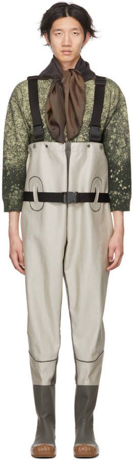 Maison Margiela Off-White Leather Waders - Picture 4