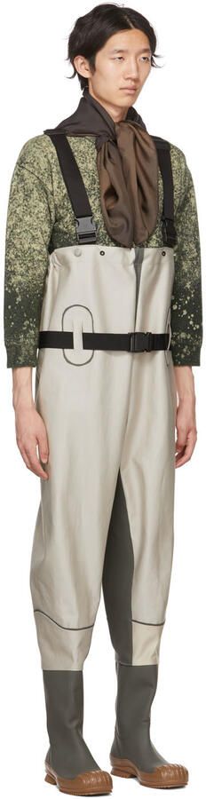 Maison Margiela Off-White Leather Waders - Picture 2