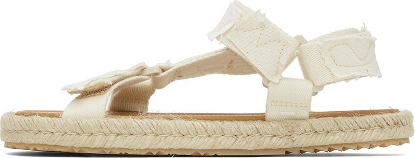 Maison Margiela Off-White Patchwork Hiking Sandals - Picture 4