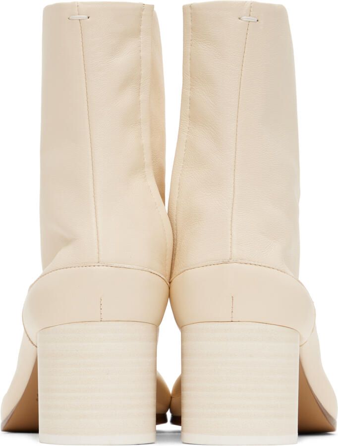 Maison Margiela Off-White Tabi Ankle Boots - Picture 3