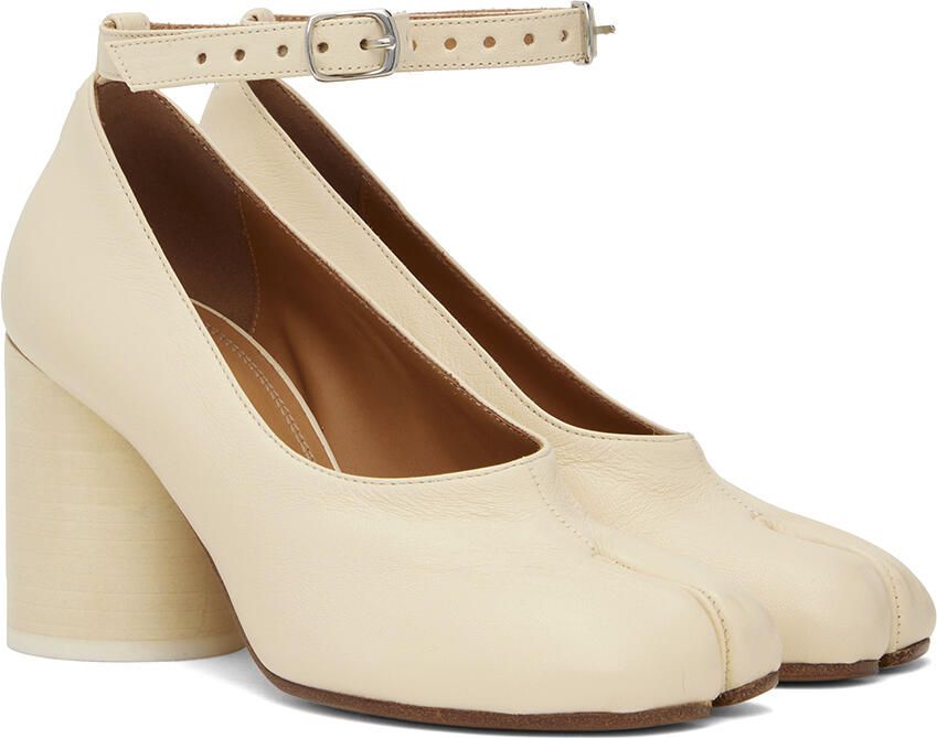 Maison Margiela Off-White Tabi Pumps - Picture 2