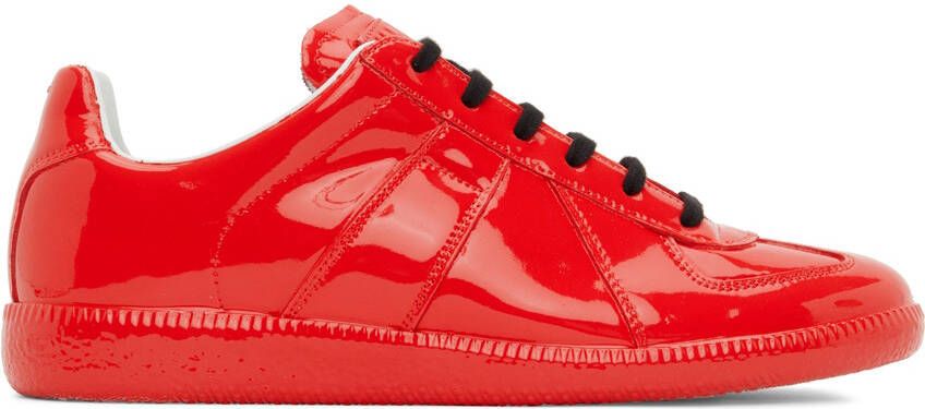 Maison Margiela Red Replica Sneakers - Picture 5