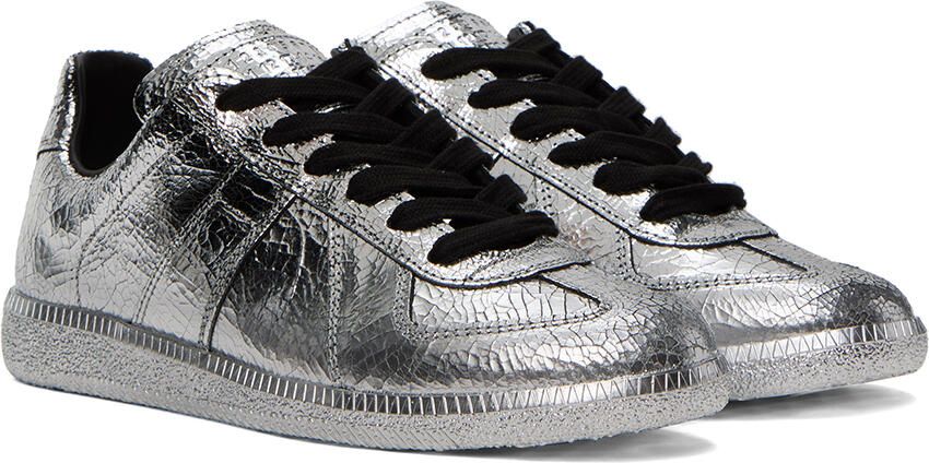 Maison Margiela Silver Replica Sneakers - Picture 2