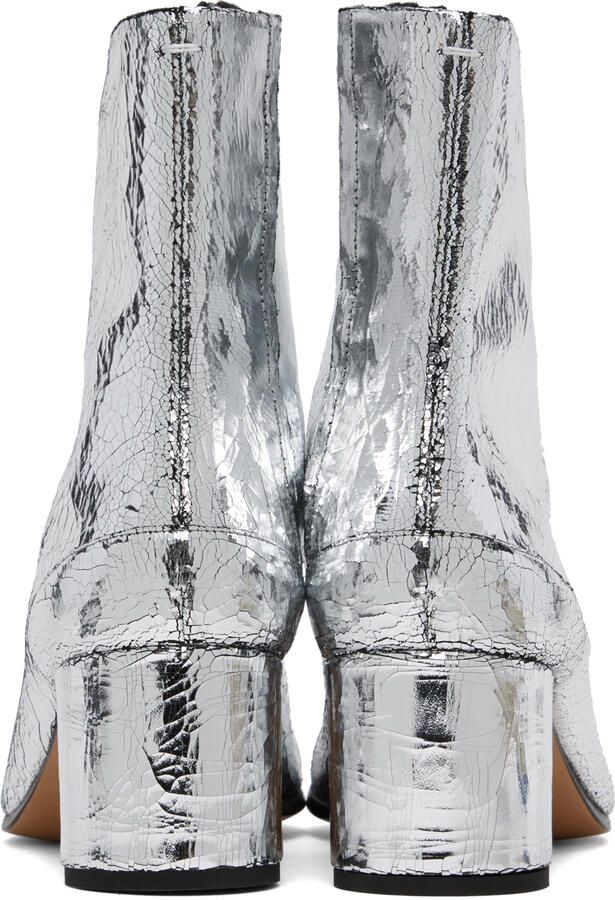 Maison Margiela Silver Tabi Broken Mirror Boots - Picture 11