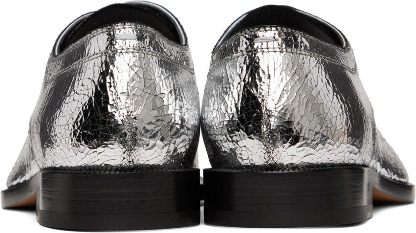 Maison Margiela Silver Tabi Mirror Oxfords