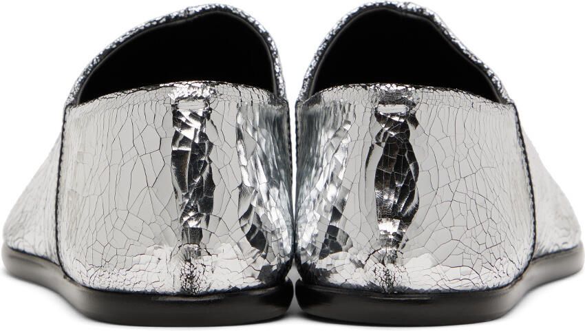 Maison Margiela Silver Tabi Mirror Loafers