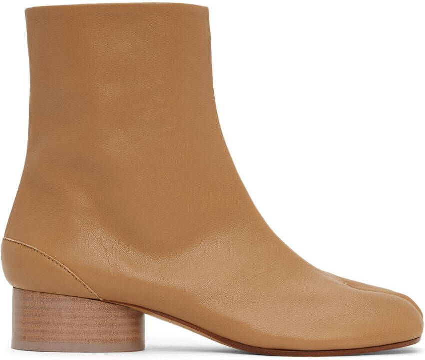 Maison Margiela Tan Tabi Ankle Boots - Picture 5