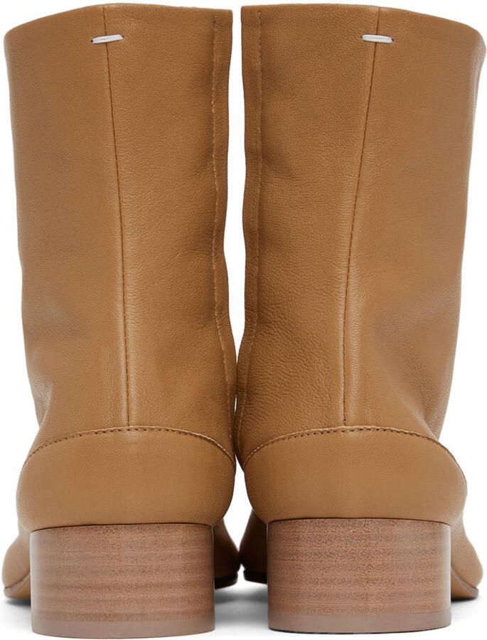 Maison Margiela Tan Tabi Ankle Boots - Picture 2