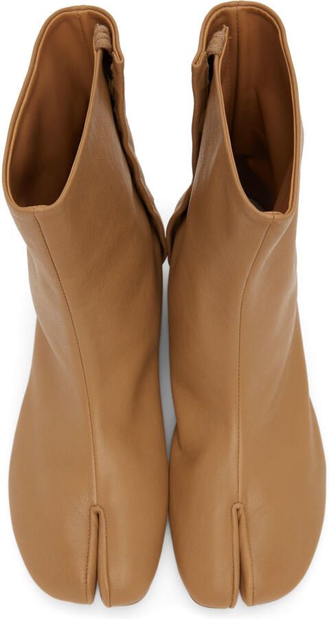 Maison Margiela Tan Tabi Ankle Boots - Picture 4