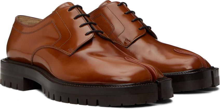 Maison Margiela Tan Tabi Lace-Up Derbys - Picture 2