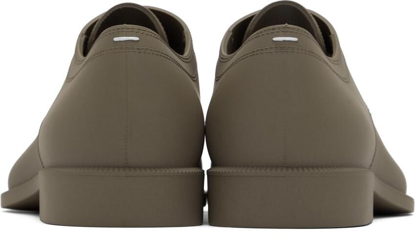 Maison Margiela Taupe Recycled Rubber Tabi Oxfords