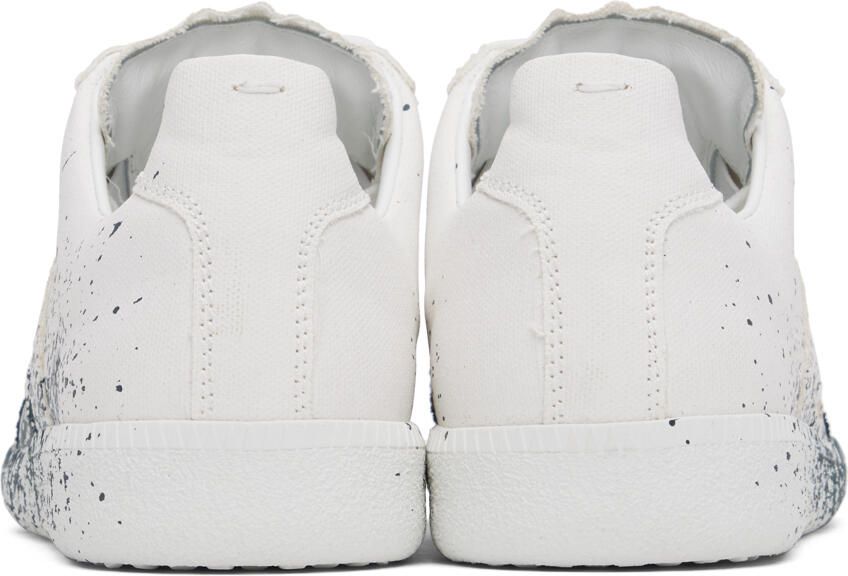 Maison Margiela White & Blue Replica Sneakers