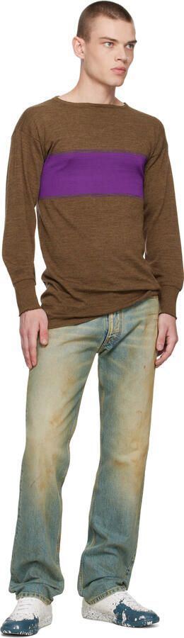 Maison Margiela White & Blue Replica Sneakers - Picture 4