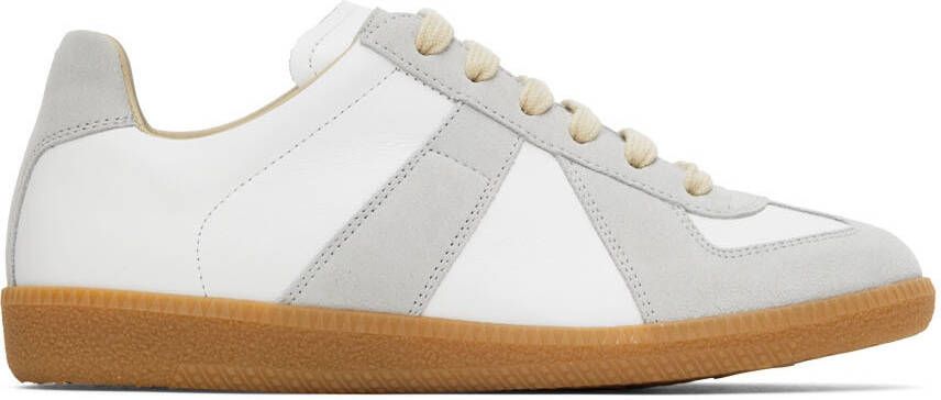 Maison Margiela White & Gray Replica Sneakers - Picture 6