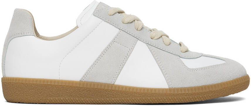 Maison Margiela White & Gray Replica Sneakers - Picture 7