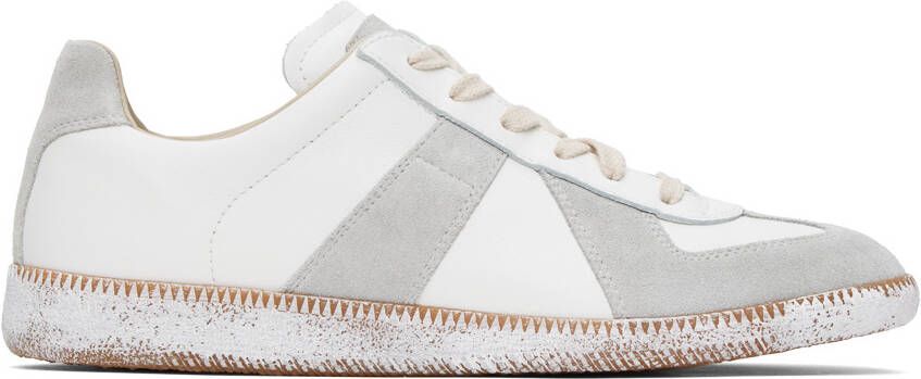 Maison Margiela Off-White & Gray Replica Sneakers - Picture 3