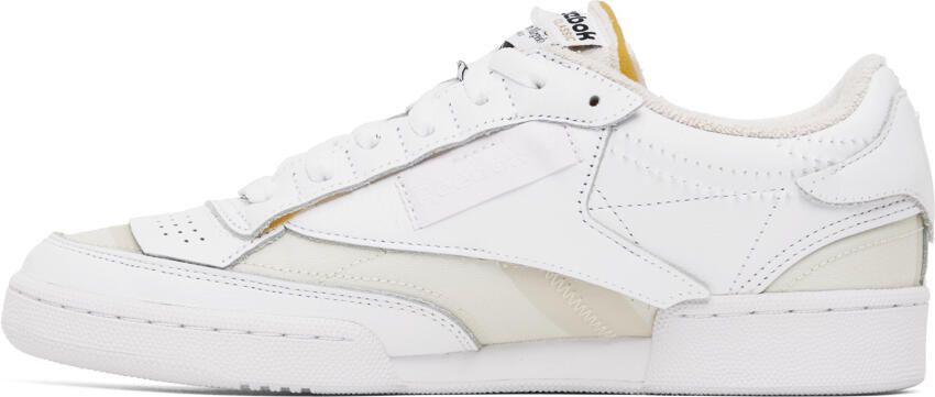 Maison Margiela White & Yellow Reebok Classics Edition Memory Of Sneakers - Picture 3