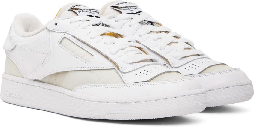 Maison Margiela White & Yellow Reebok Classics Edition Memory Of Sneakers - Picture 2