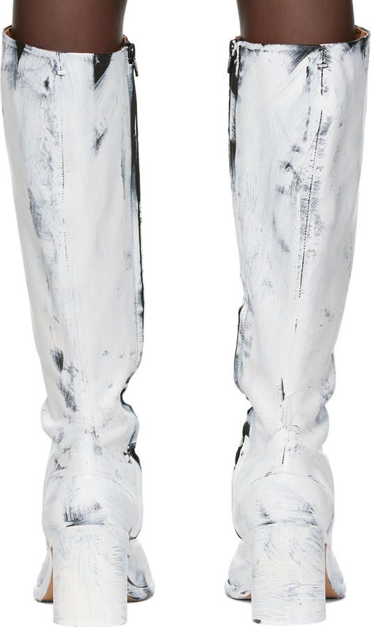 Maison Margiela Black & White Tabi Bianchetto Boots - Picture 6