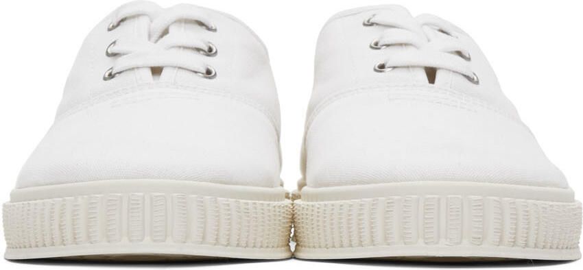 Maison Margiela White Canvas Sneakers - Picture 3