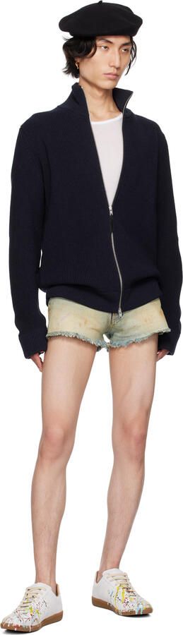 Maison Margiela Off-White & Multicolor Paint Drop Replica Sneakers - Picture 4