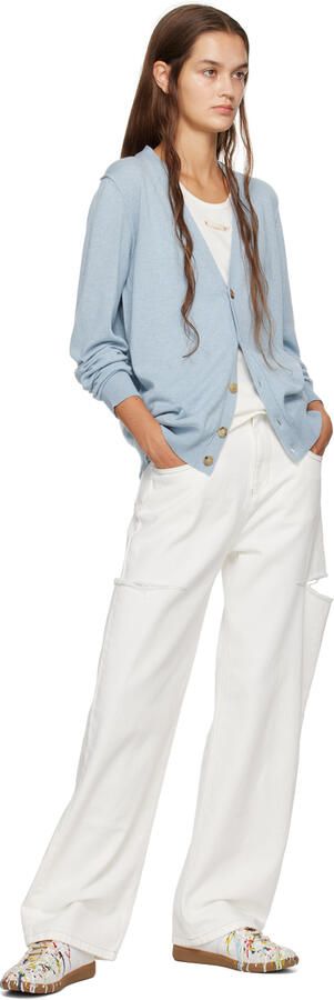 Maison Margiela Black Paint Replica Sneakers - Picture 11