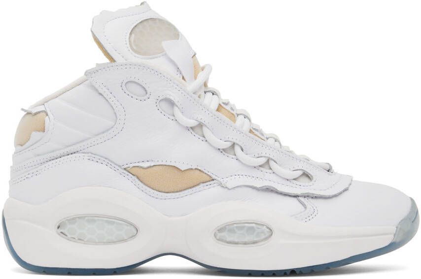 Maison Margiela White Reebok Classics Edition Question Memory Of Sneakers - Picture 5