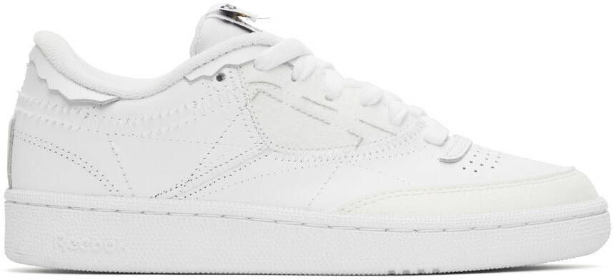 Maison Margiela White Reebok Edition Club C 'Memory Of Shoes' Sneakers - Picture 5