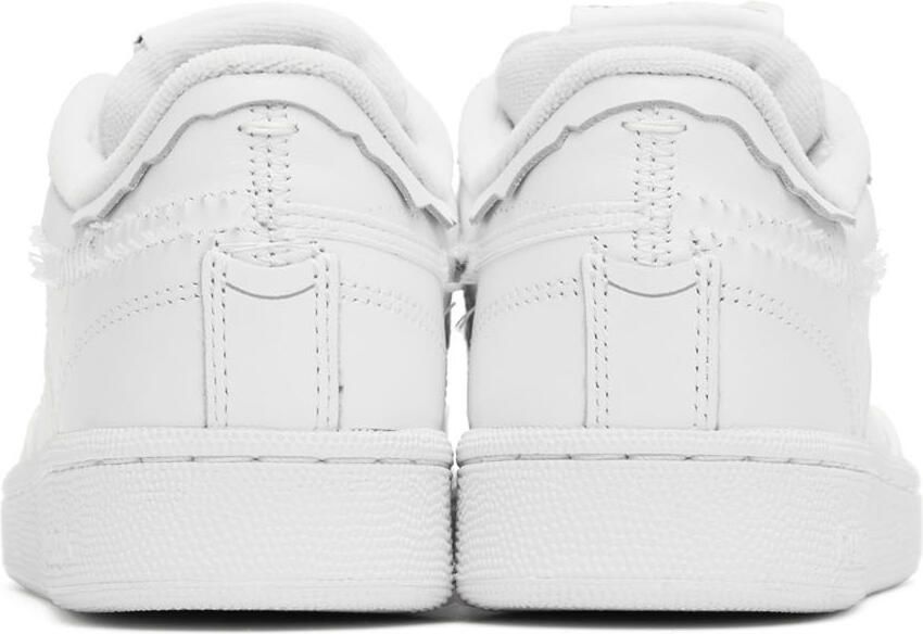 Maison Margiela White Reebok Edition Club C 'Memory Of Shoes' Sneakers