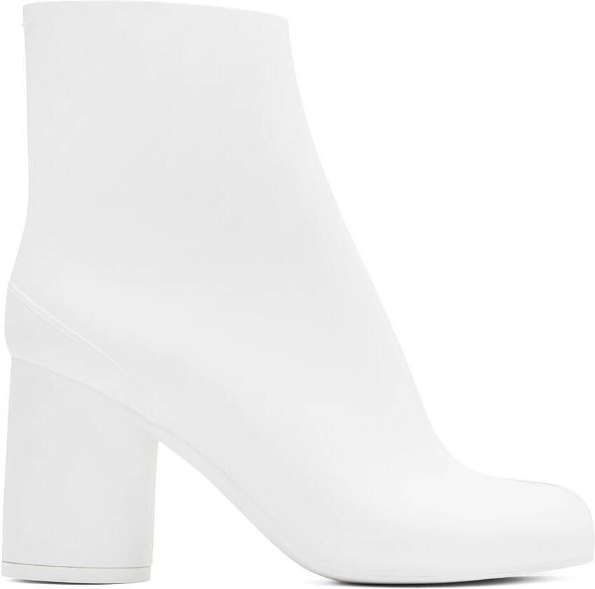 Maison Margiela White Rubber Tabi Boots - Picture 5