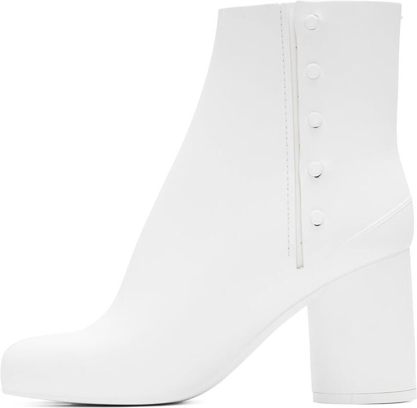 Maison Margiela White Rubber Tabi Boots